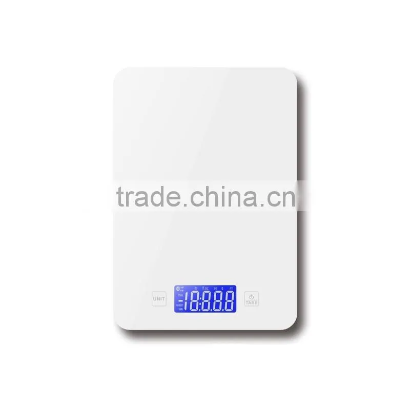 2016 Most popular bluetooth weighing kichen scale