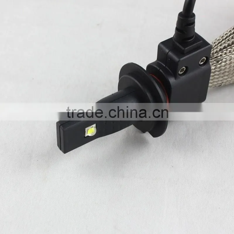 2016 fanless h7 led headlight bulbs c ree 40w 5000lm 6500k super white driving light car h7 led headlights