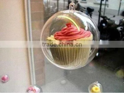 plastic christmas balls with opening
