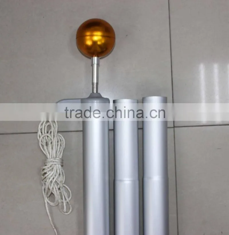 5m to 10 m outdoor aluminum telescopic Flagpole For Square Flag /flagpole light pole/telescopic country flagpole