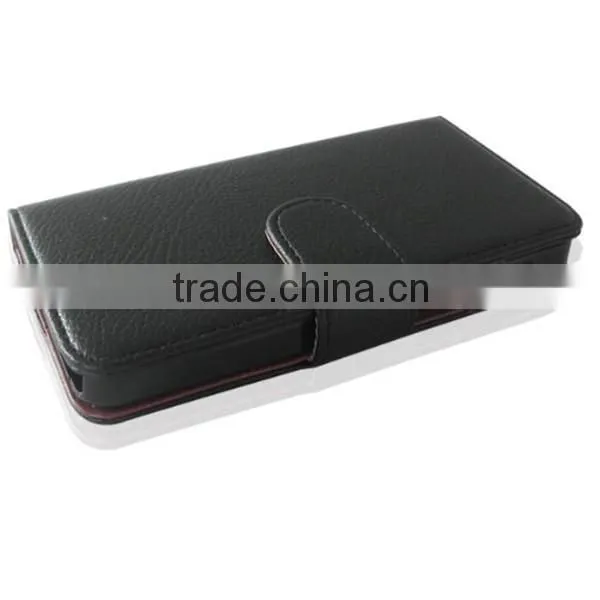 Classic Black PU Leather Stand Case Cover Screen Protector bumper case for blackberry