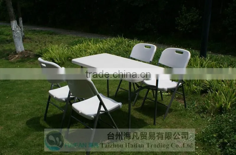 easy installation 4FT plastic folding side table/hot sell outdoor table