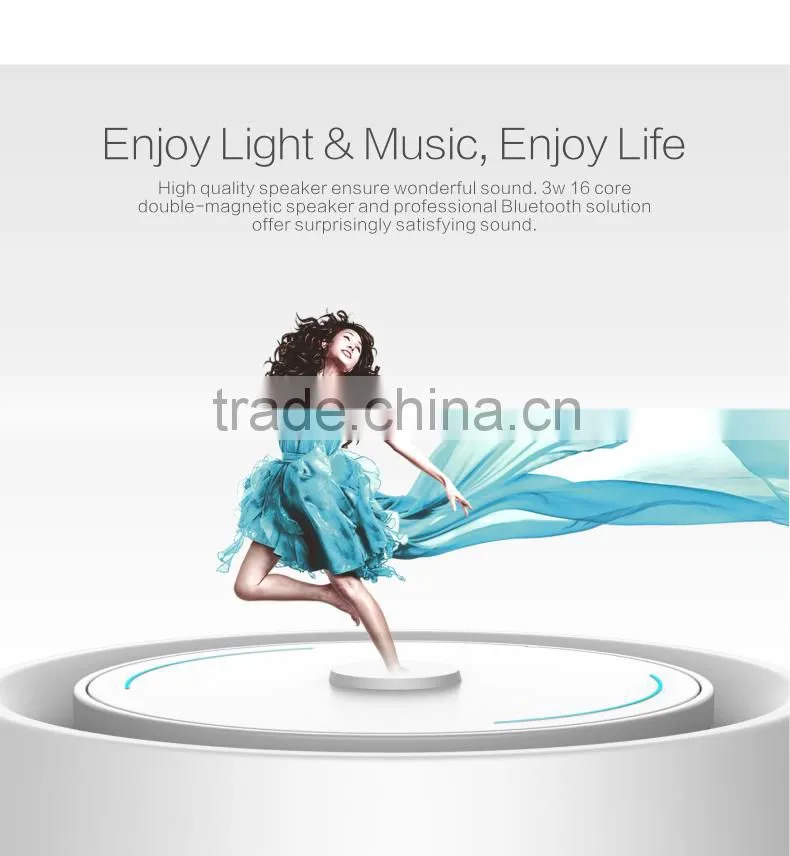 Bluetooth Speaker LED RGB Lamp Smart APP Touch Buttons
