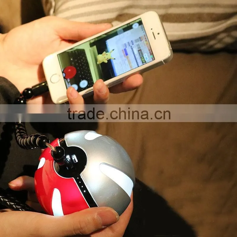 Factory wholesale pokemon poke ball power bank 10000mah with led charge indicator