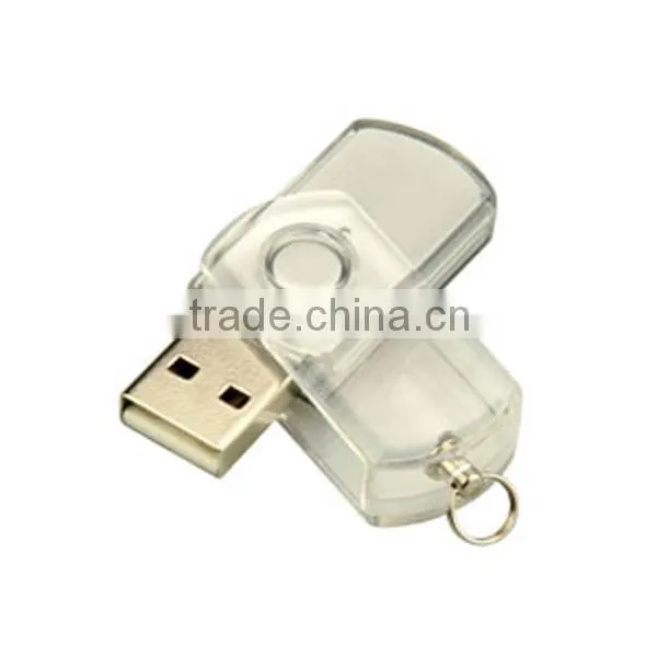 Transparent rotary clip 512MB usb flash drive