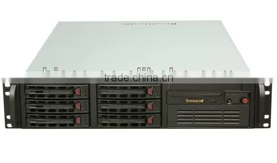 Superchassis CSE-822T-400LPB Black 2U Rackmount Server Case 400W Power Supply w/ PFC 1 External 5.25" Drive Bays