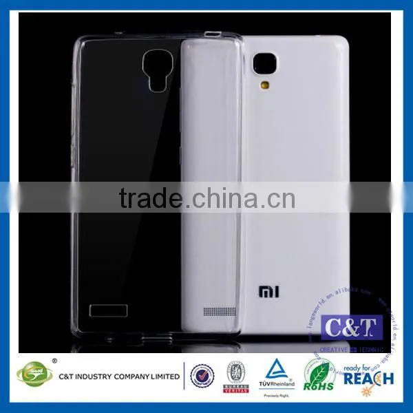 C&T Gel Jelly Flexible Clear Back Cover Skin for xiaomi redmi note case