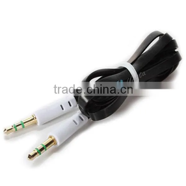 3.5mm M To M Stereo Auxiliary Cable Flat AUX Cable