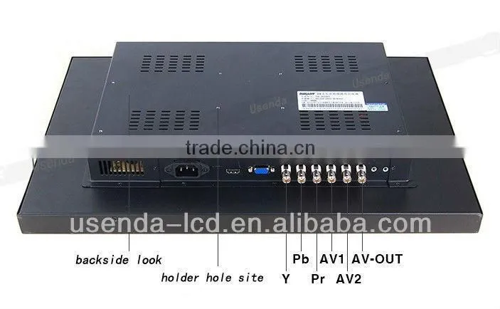 26 inch hd 1080p industrial cctv lcd monitor with certification CE ROHS CCC and with bnc/hdmi/vga for Security CCTV Camera
