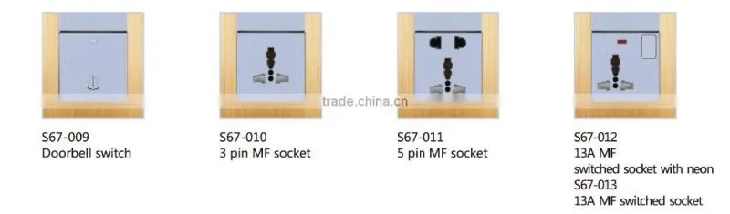Electrical four way loudspeaker box outlet for home hotel