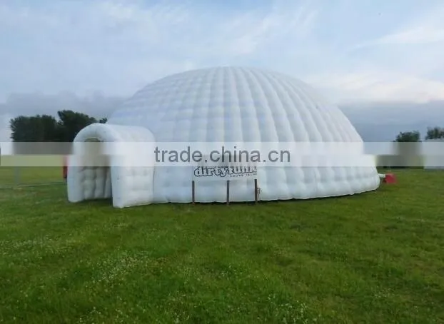 8m dia giant Inflatable igloo tent 8m inflatable marquee
