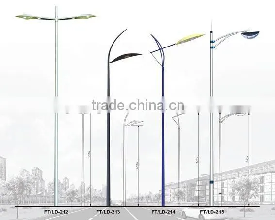 both arms street lighting pole