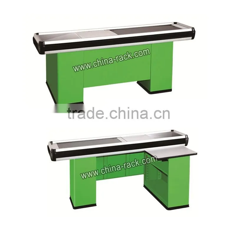 hot sale supermarket cashier table for sale