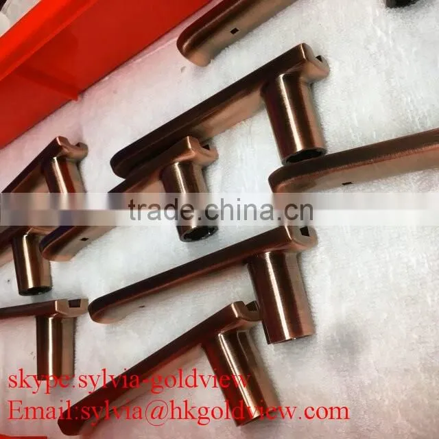 Plating Hardware Part Metal Door Lock Handle OEM/Metal Door Lock