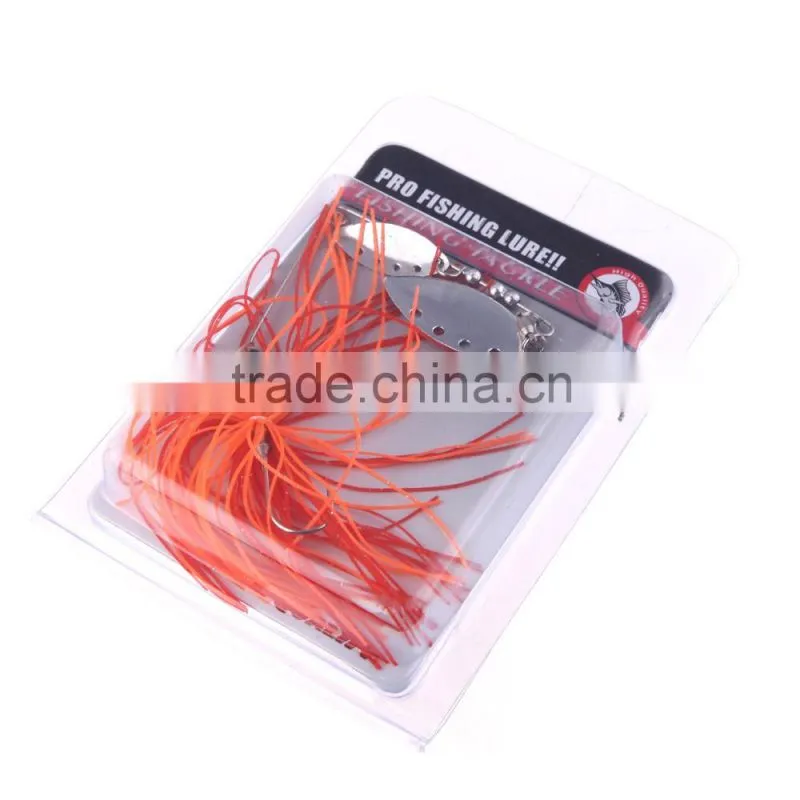 17g Fishing Lure Spinnerbait Fresh Water Shallow Water Bass Walleye Crappie Minnow Fishing Tackle with Jig Hook