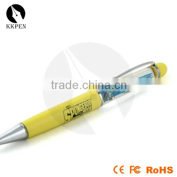 KKPEN Unique design promotional plastic floating pen refill with click action