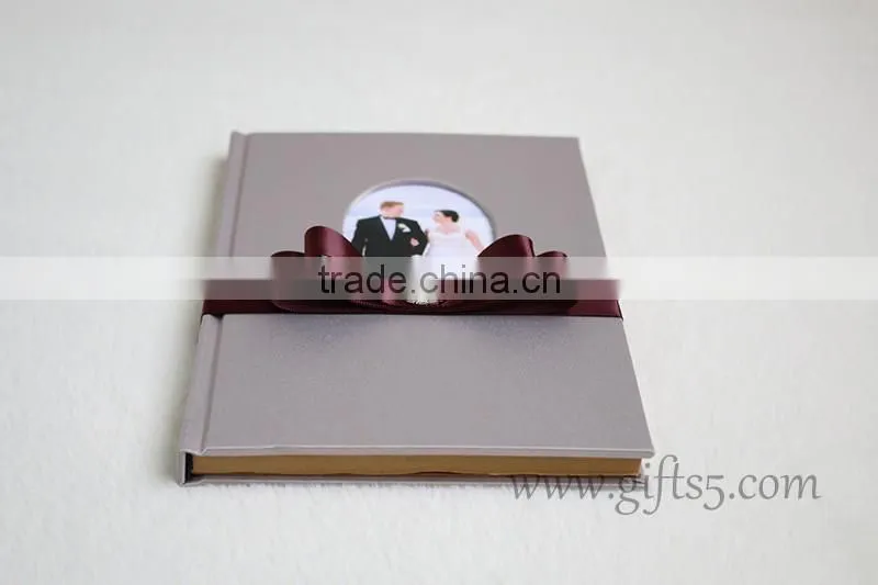 Rustic wedding guest book in handmade bridal book