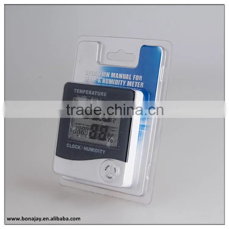 Indoor backlight digital thermometer hygro clock htc 1