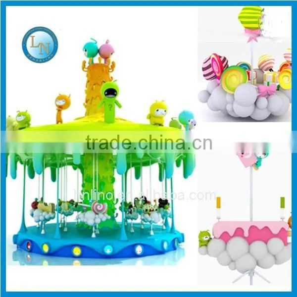 New products!!! playground games amusement park merry go round kids carousel ride honey tree