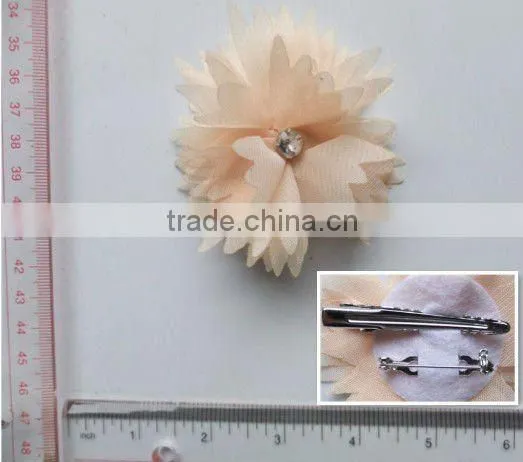 fashion chiffon flower snap clip