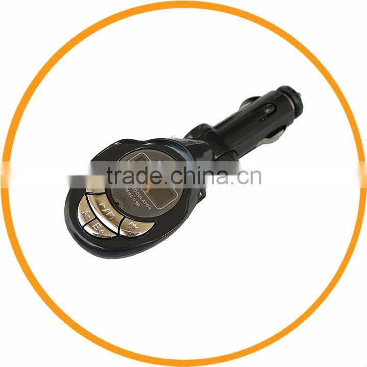 New Car MP3 Player Modulator FM Transmitter USB SD/MMC Card LCD with Remote from dailyetech