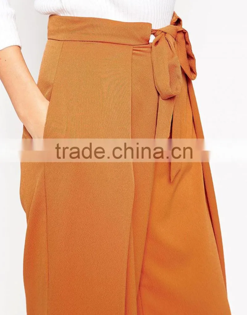 European organge custom loose style office lady pants