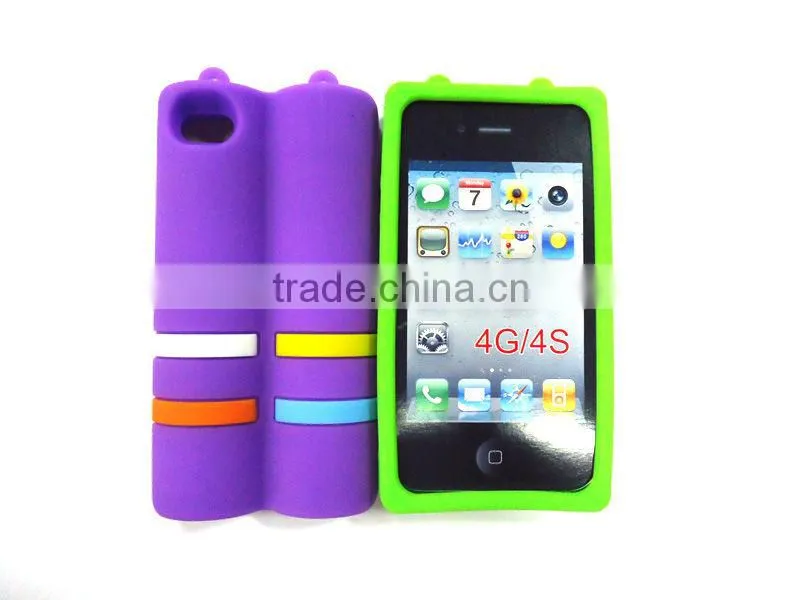 silicon case for phone, cute animal fashion silicone phone case
