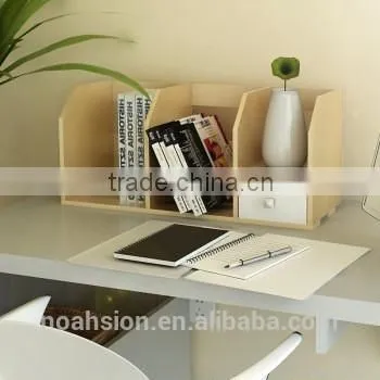 DIY bookshelf book rack on table