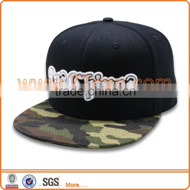 Adults Age Group and Embroidered Pattern Hatter Snapback Camo Caps