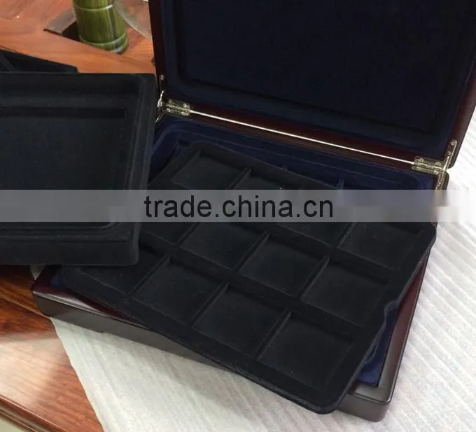 Wood Coin Presentation Cases and Display Boxes