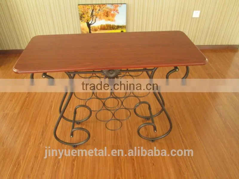 metal display wine rack
