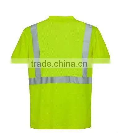 dri-fit reflective T-shirt/reflective tape t-shirt/safety clothing/luminous safety clothing
