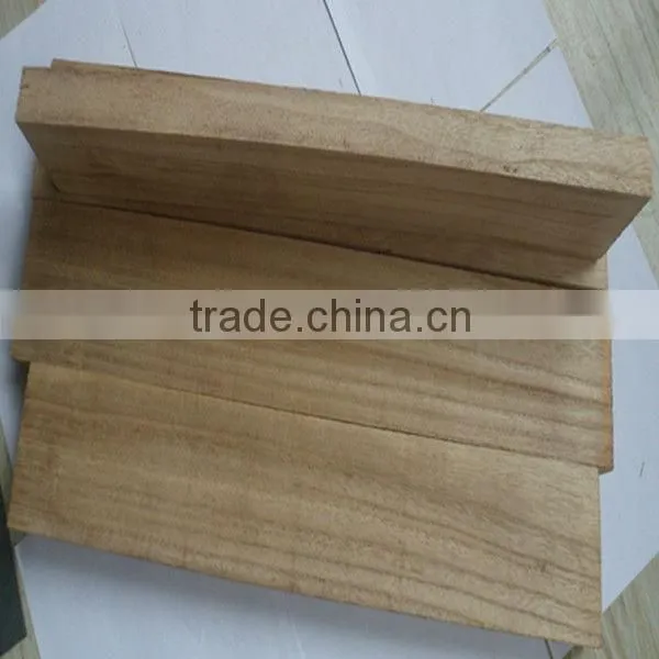 FSC paulownia strip rough veneer wood strip without knots&planed