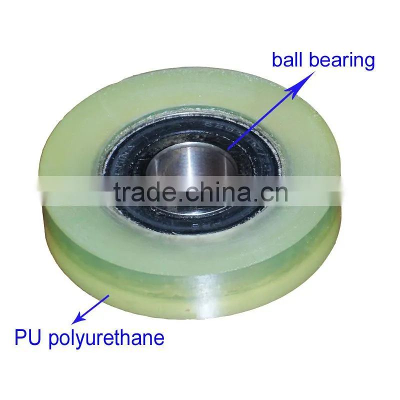polyurethane rubber coat steel ball bearing