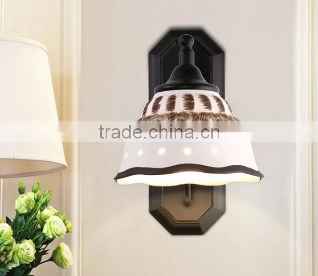 European Style Metal Interior Decoration Glass Wall Lamp
