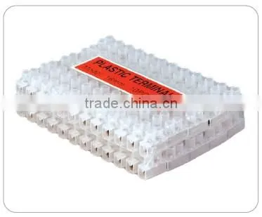 various styles of plastic terminal connector