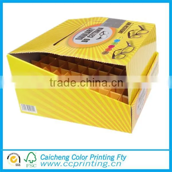 Custom cardboard perforated display paper box