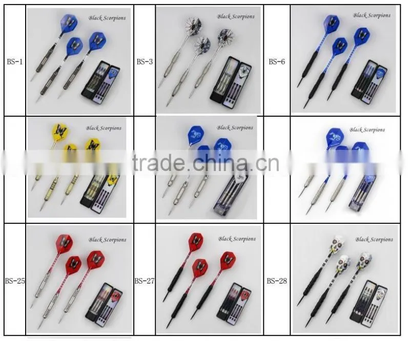 Bulk Pack Brass Barrel Darts Aluminum Flights PET Shaft Steel Tip Dart