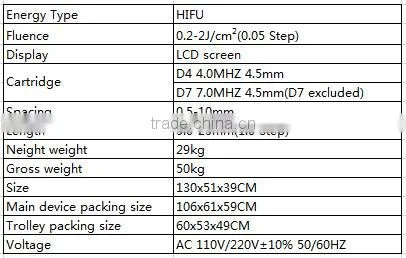 HIFU beauty equipment hifu wrinkle removal