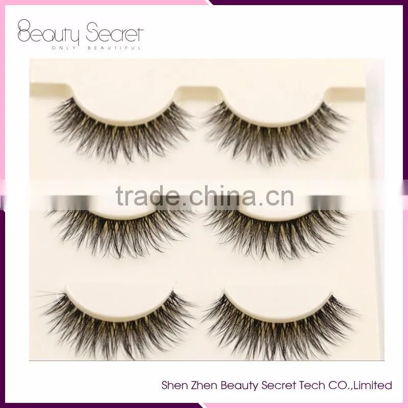 100% mink false eyelash extension glue Silk Lashes Packaging