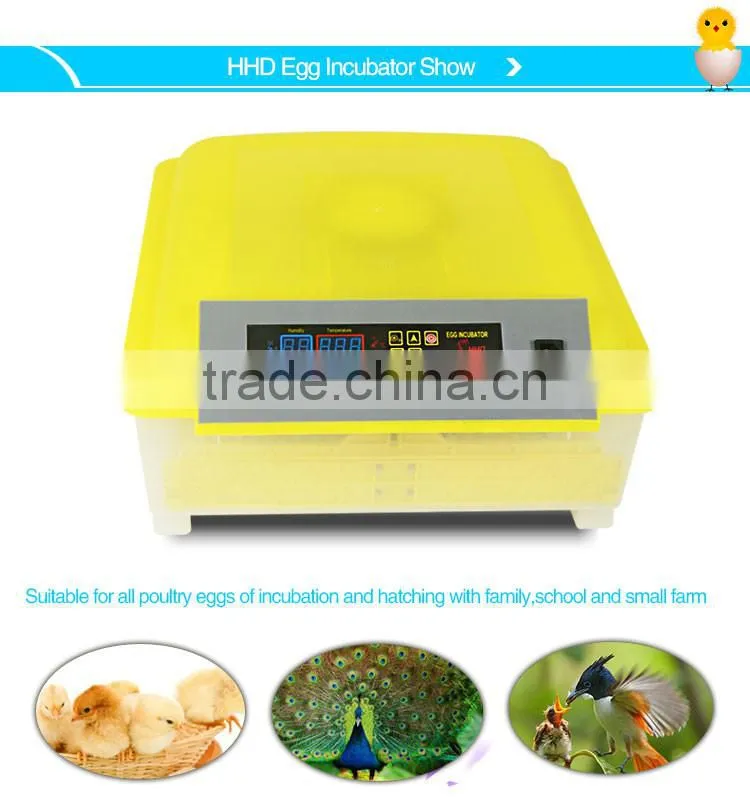 2017 HHD Hot sale Newest full automatic used egg incubators digital egg incubation hatching CE approved