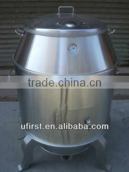 Stainless steel gas duck roaster