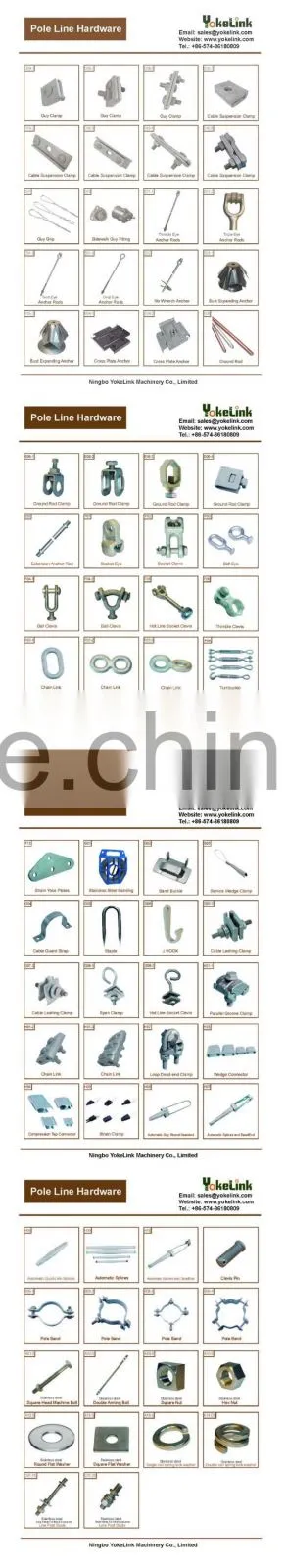 Drop forged Oval Eye Thimble Eey Nut for Line hardware