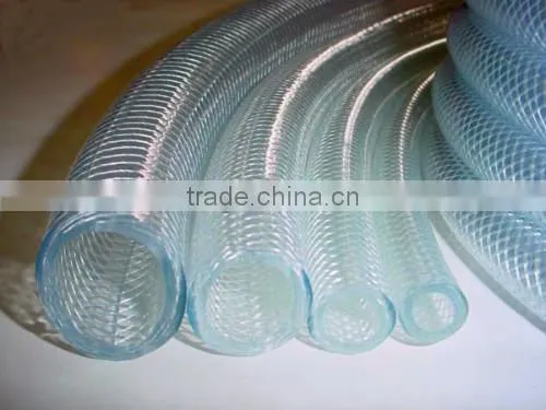 pvc nylon braided hose pipe / transparent hoses
