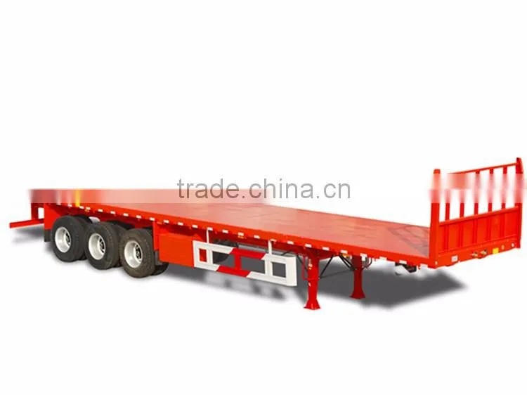 tri-axle low skeleton semi trailer , container chassis trailer
