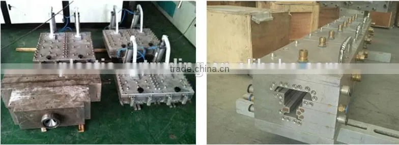 WPC pvc profile extrusion line/wpc pvc plastic door frame extrusion price