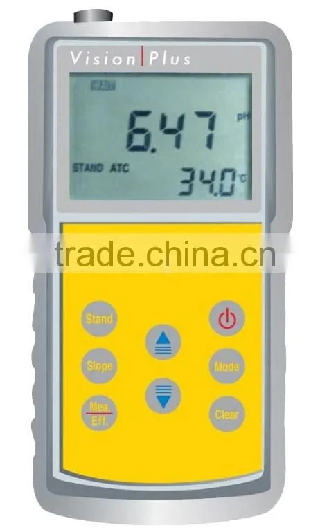 DW-PH6810 Lab pH/ORP/Temp Portable Meter VisionPlus with Triple Play pH electrode