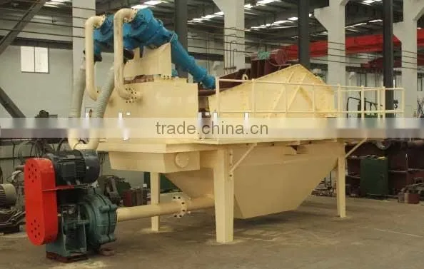 Dewatering screen with hydrocyclone system for sand washing plant