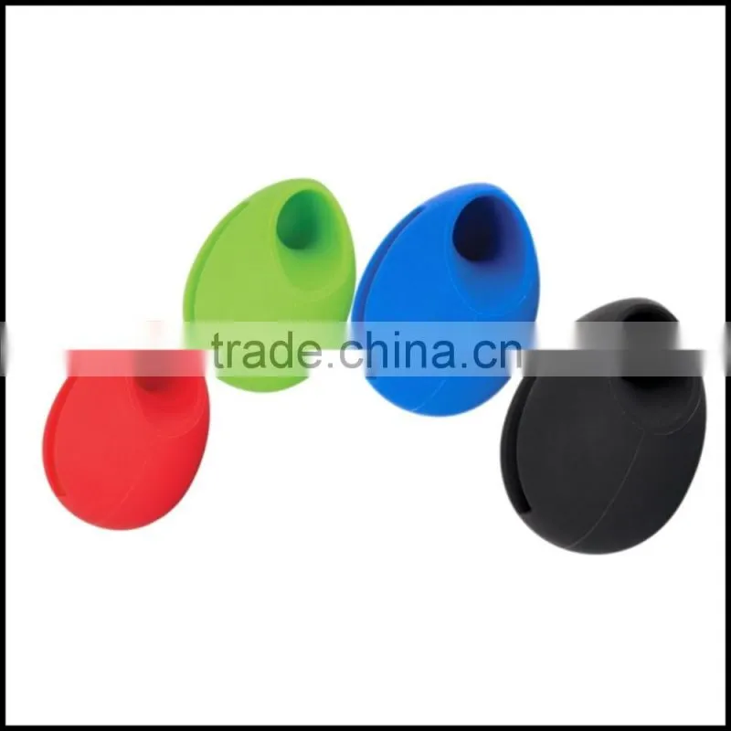 2016 hot sell egg shaped silicone mini sound amplifier/silicone egg speaker for phone