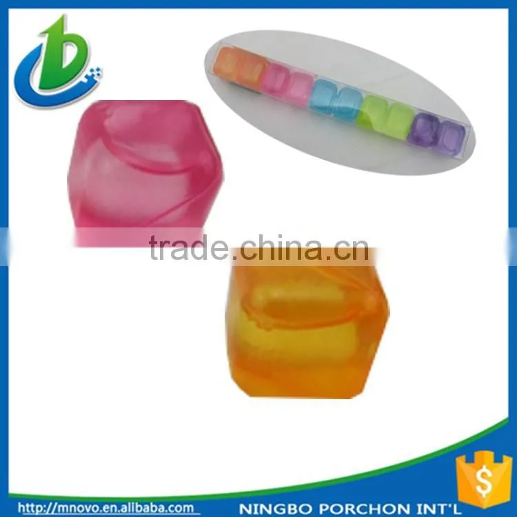 Recycling food grade colorful artificial ice cubes